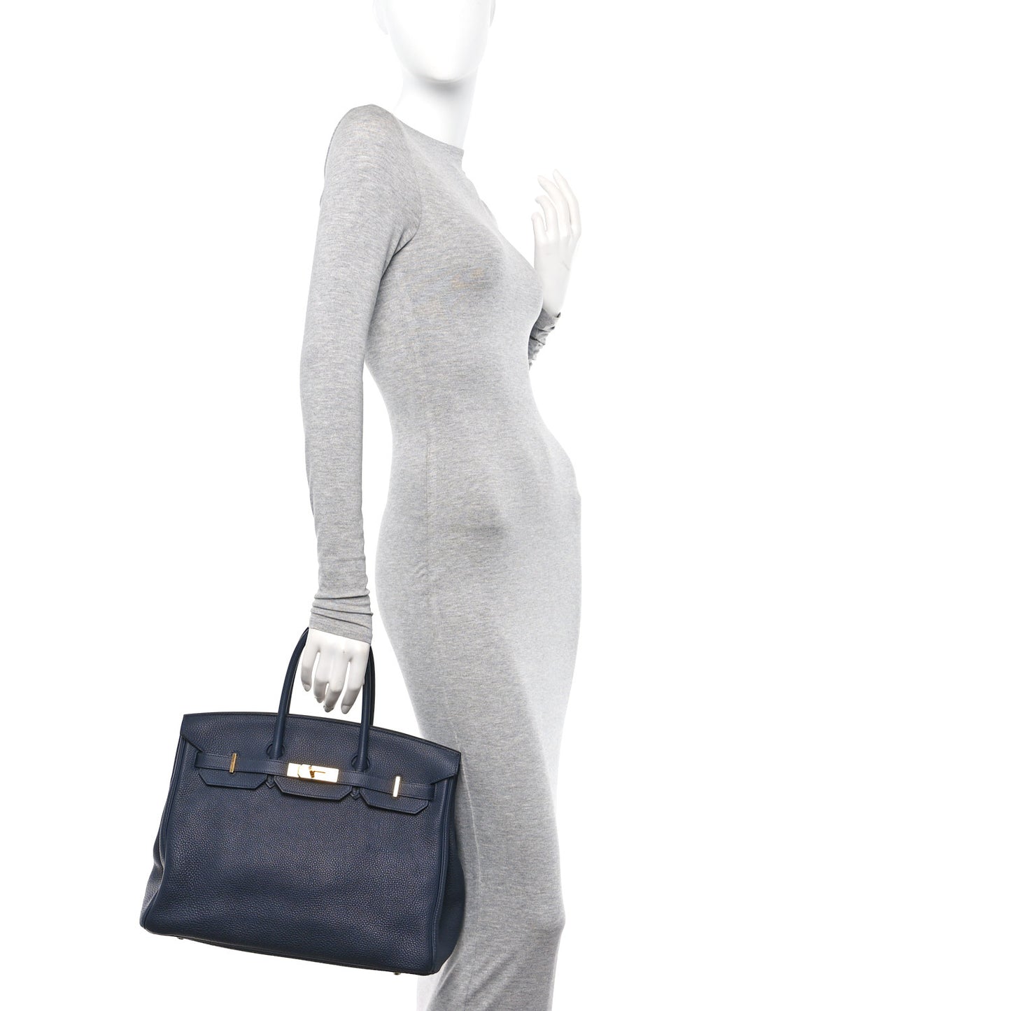 Togo Birkin 35 Bleu Nuit