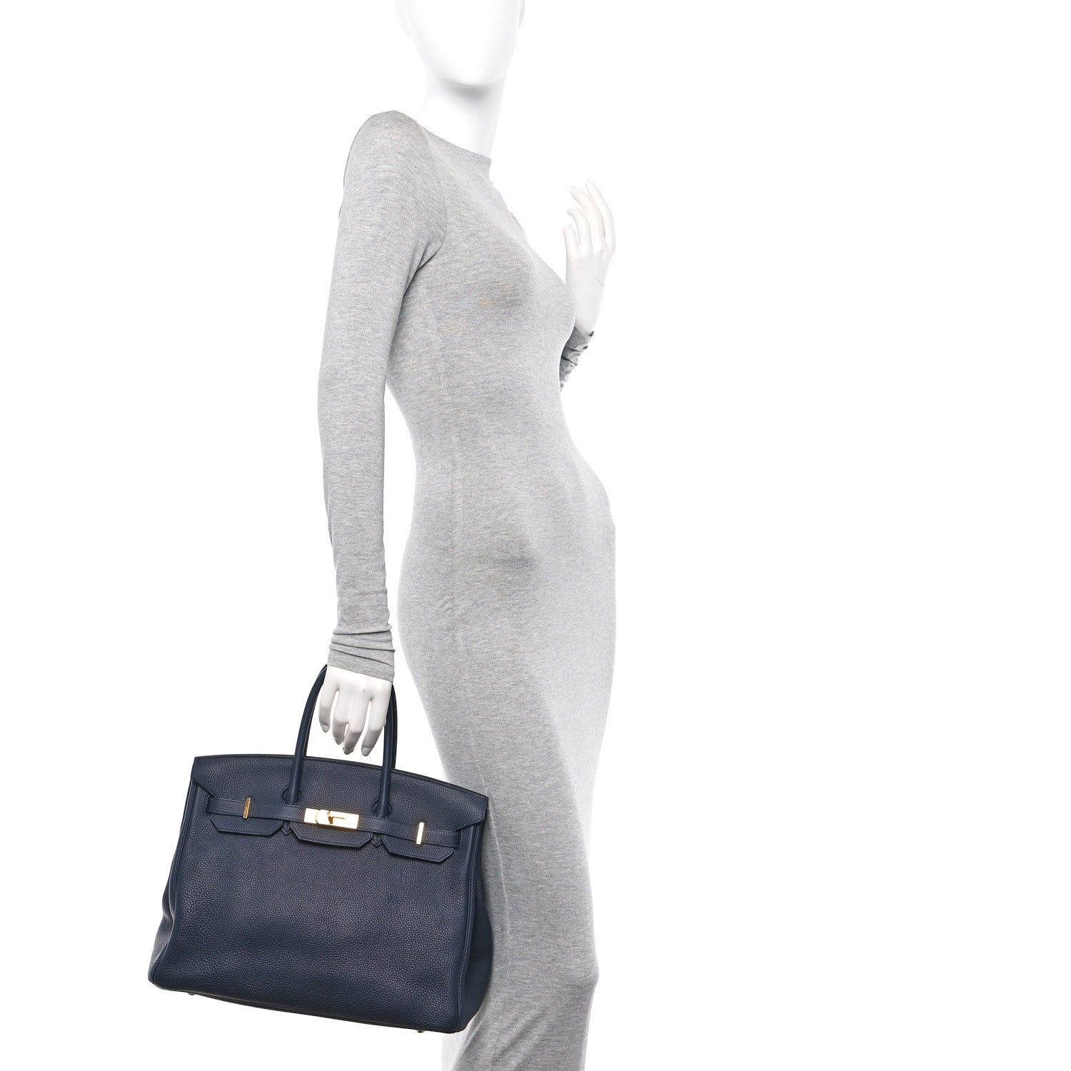 Hermes Togo Birkin 35 Bleu Nuit 2 of 14