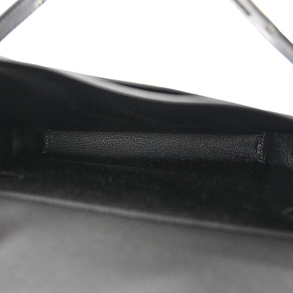 Hermes Epsom Kelly Depeches 25 Pouch Black 5 of 11