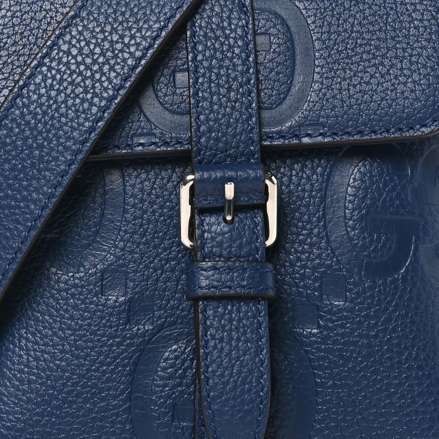 Piuma Calfskin Jumbo GG Embossed Small Messenger Bag Royale