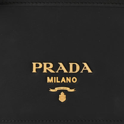 Prada Vitello Antic Soft Pattina Shoulder Bag Black 6 of 9