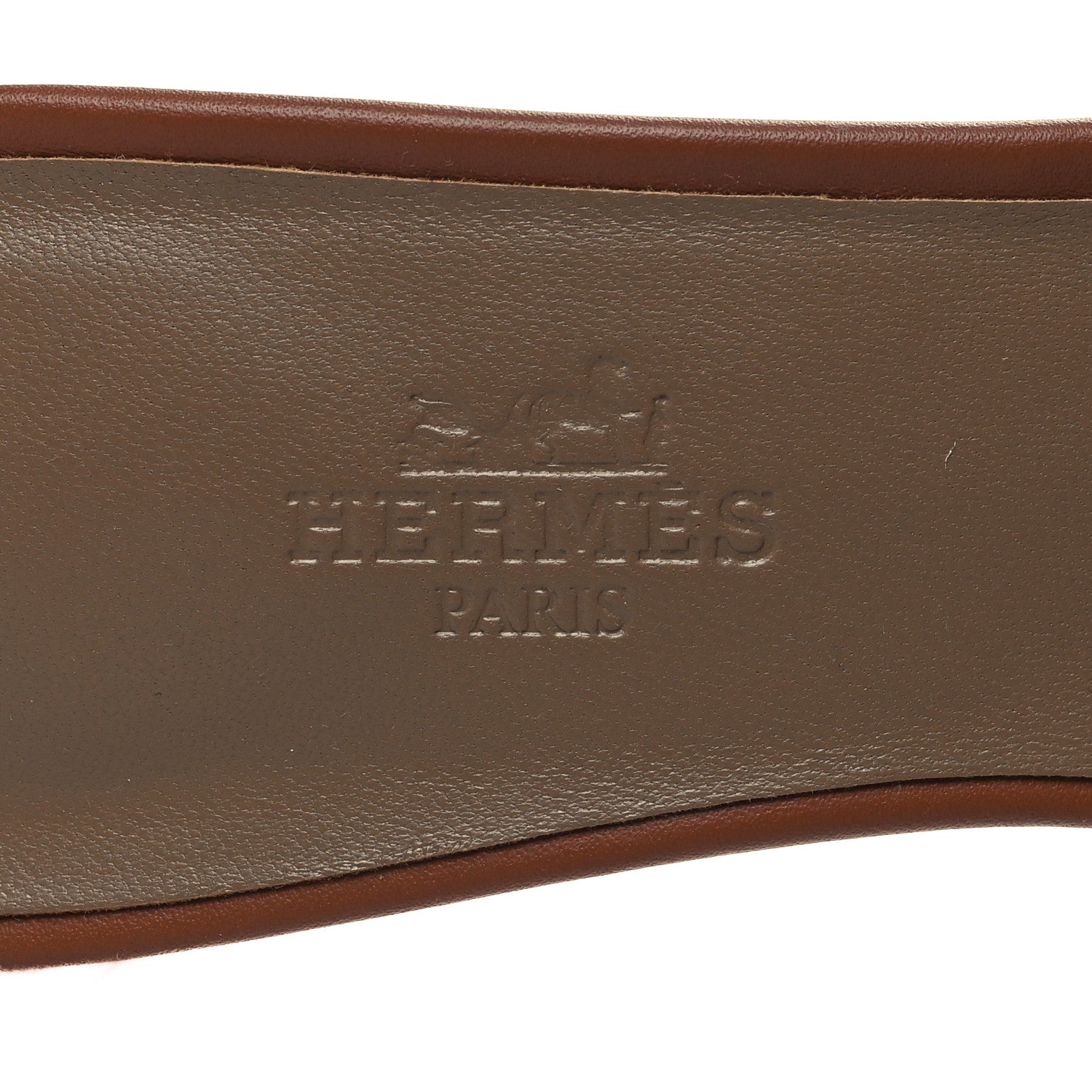 Hermes Calfskin Oasis Sandals 37.5 Gold 8 of 9