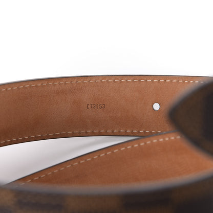 Louis Vuitton Damier Ebene Tresor Belt 80 32 5 of 9