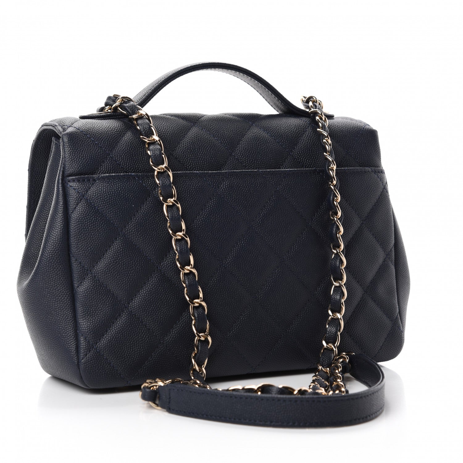 Chanel Caviar Quilted Medium Business Affinity Flap Navy 3 of 10
