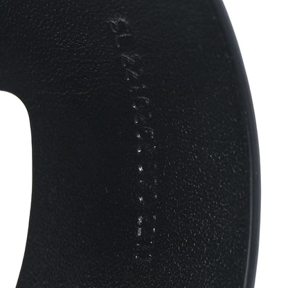 Hermes Calfskin Cork Eze 30 Sandals 37 Black 6 of 10