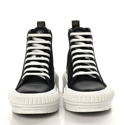 Louis Vuitton Canvas LV Squad Sneaker Boots 38 Black 2 of 7