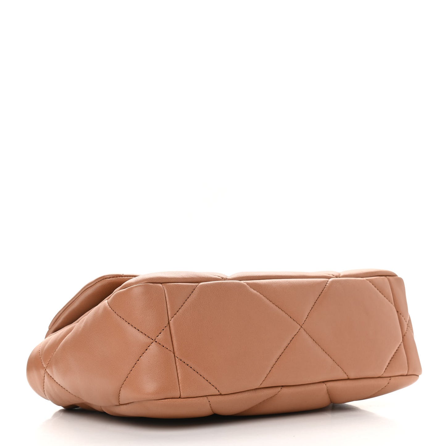 Lambskin Quilted Medium Chanel 19 Flap Brown