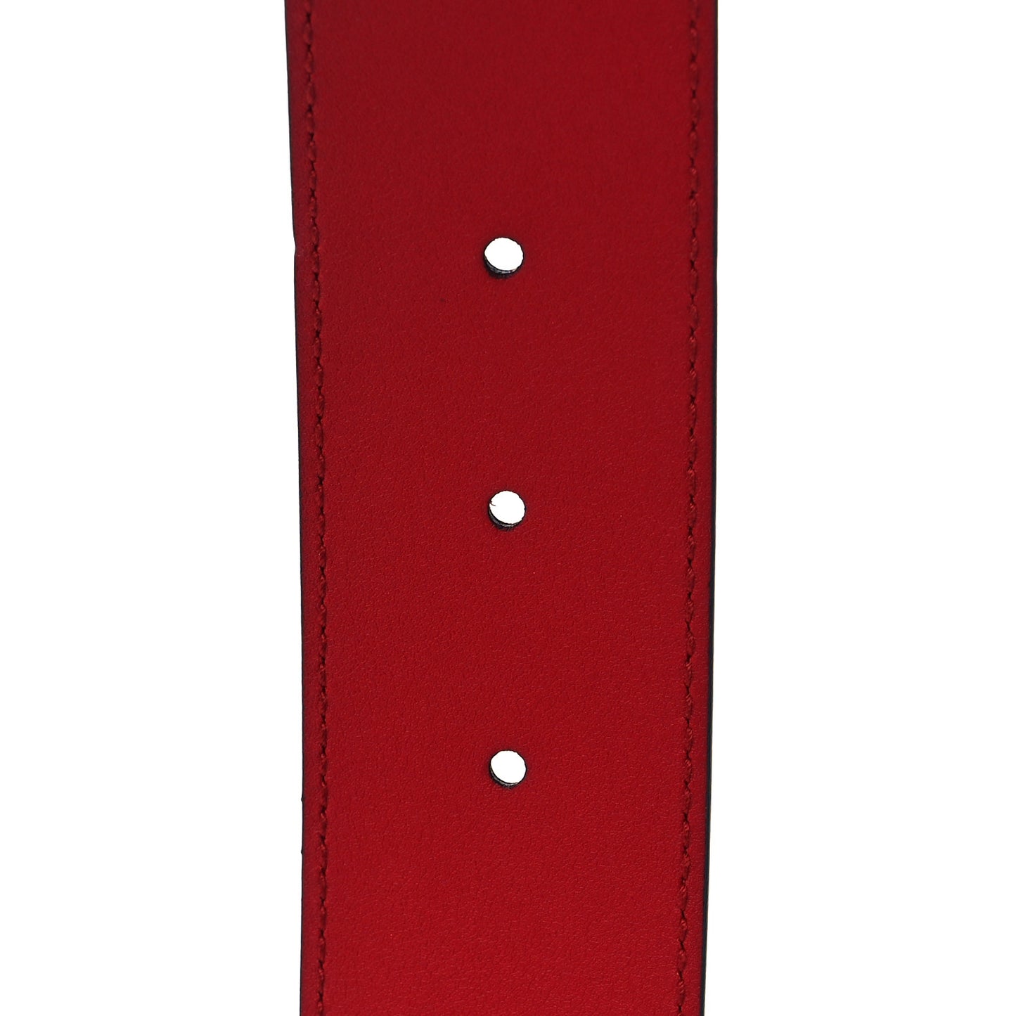 Moon Calfskin Torchon Double G 40mm Belt 80 32 Hibiscus Red
