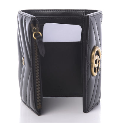 Gucci Calfskin Matelasse GG Marmont Wallet Black 5 of 8