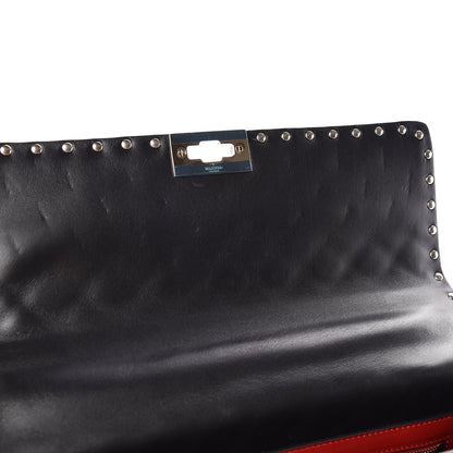 Valentino Garavani Lambskin Large Rockstud Spike Shoulder Bag Black 7 of 10