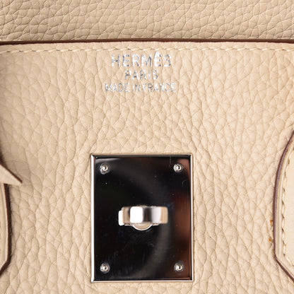 Hermes Taurillon Clemence Birkin 35 Parchemin 9 of 24