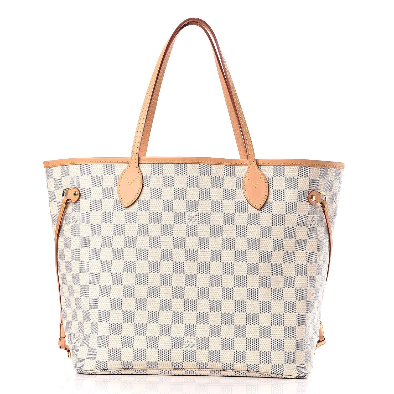 Louis Vuitton Damier Azur Neo Neverfull MM Rose Ballerine 3 of 9