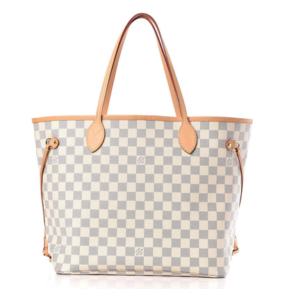 Louis Vuitton Damier Azur Neo Neverfull MM Rose Ballerine 3 of 9