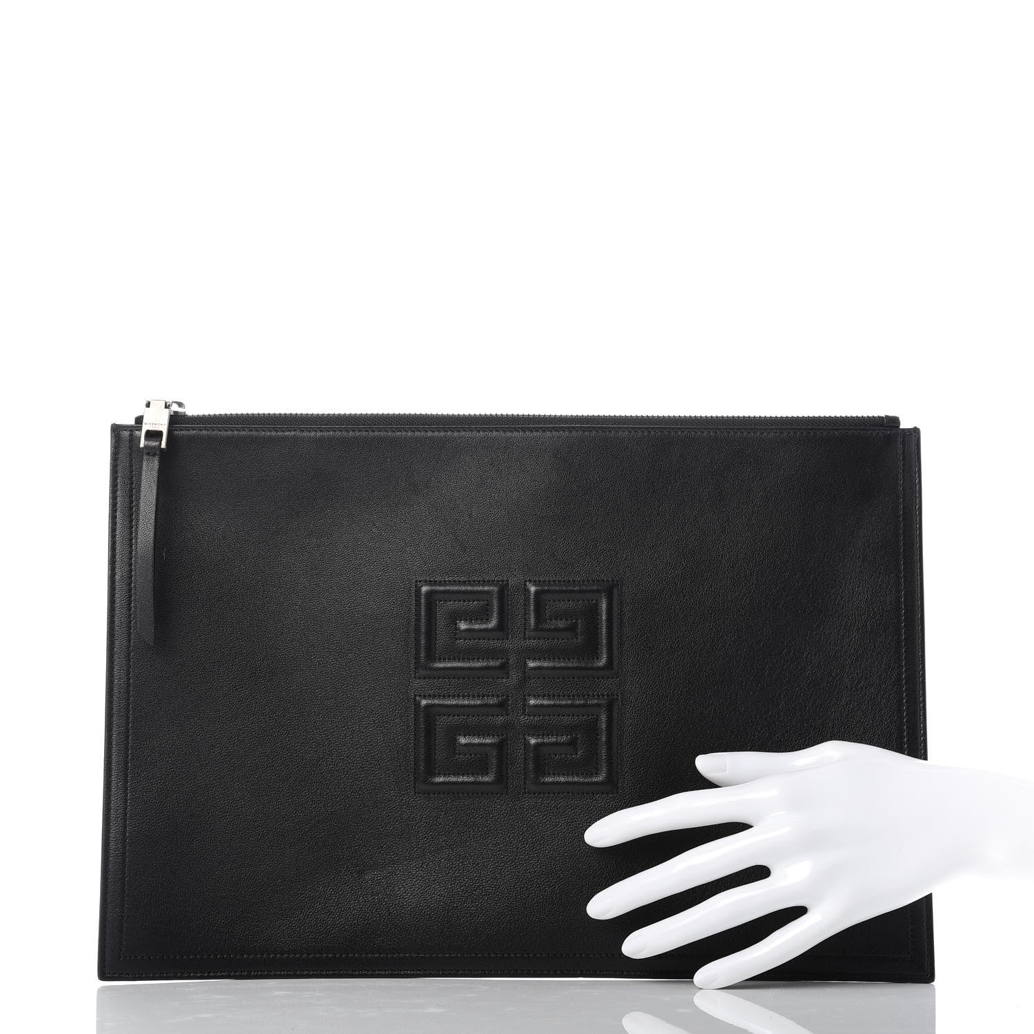 Givenchy Lambskin Large Emblem Pouch Black 2 of 9