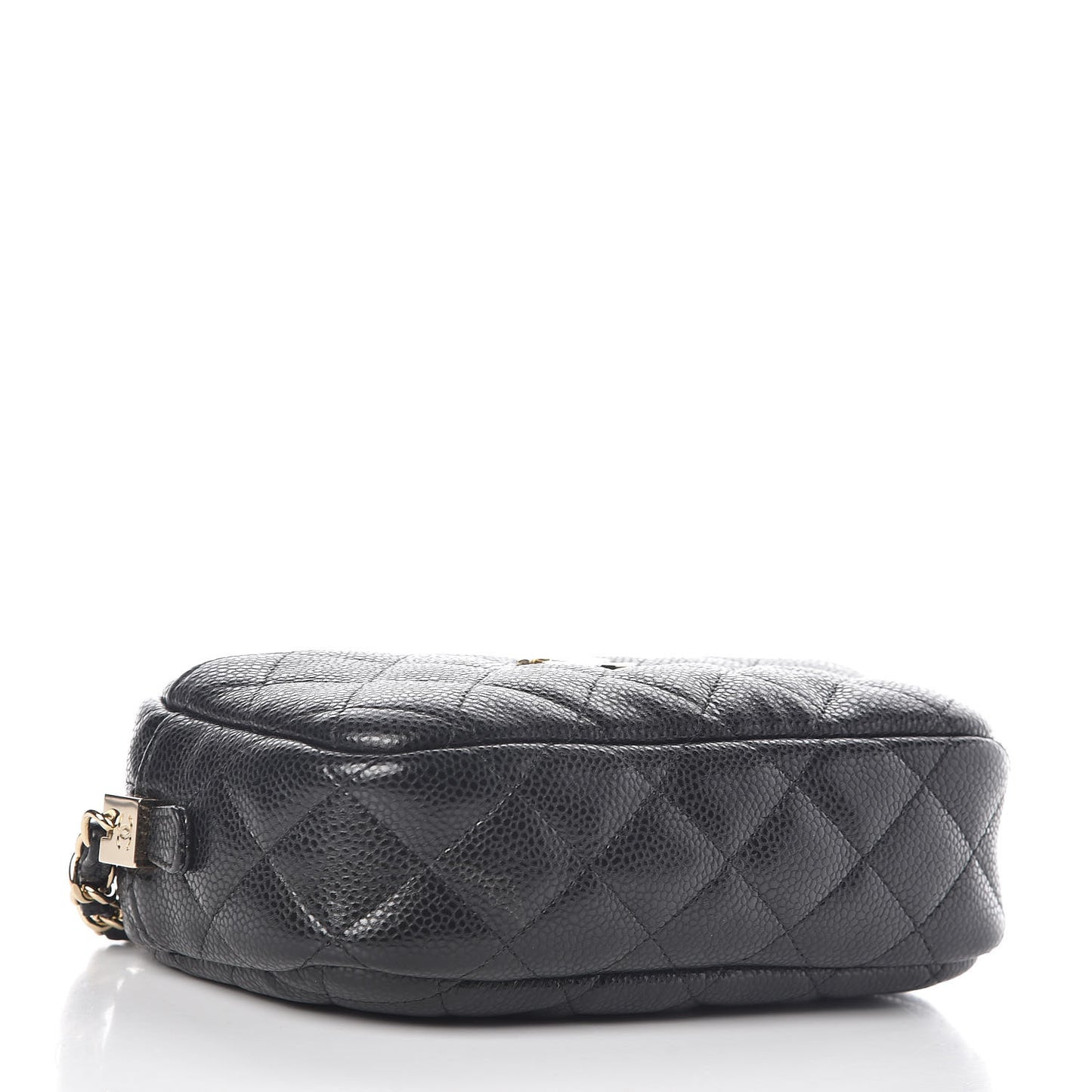 Caviar Quilted Camera Case Black