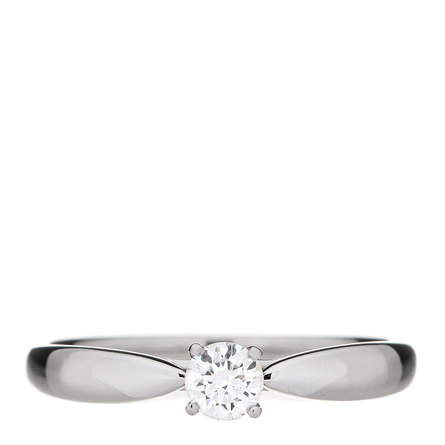 Platinum Diamond .20ct Harmony Solitaire Engagement Ring 53 6.25