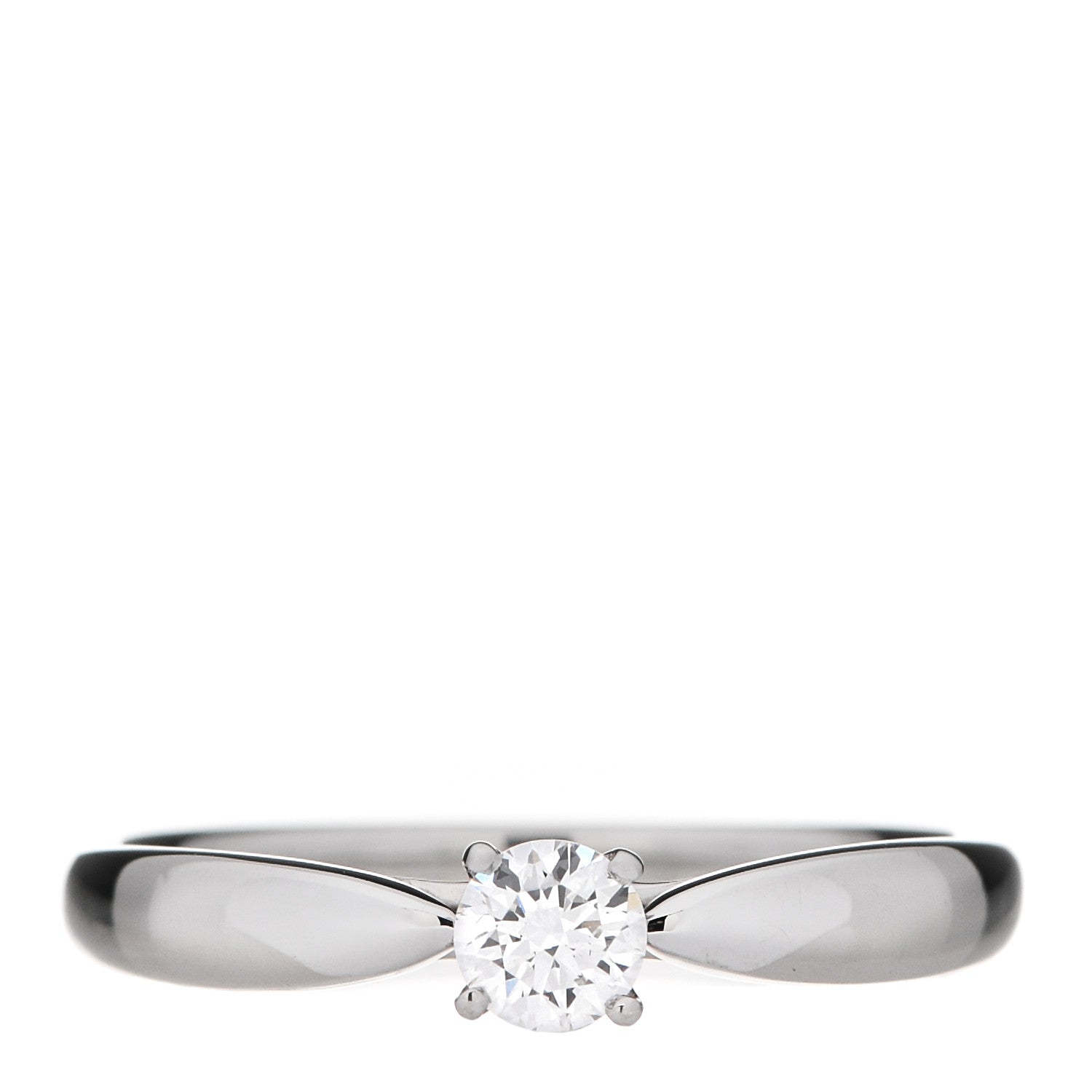 Tiffany Platinum Diamond .20ct Harmony Solitaire Engagement Ring 53 6.25 1 of 6