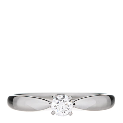 Tiffany Platinum Diamond .20ct Harmony Solitaire Engagement Ring 53 6.25 1 of 6