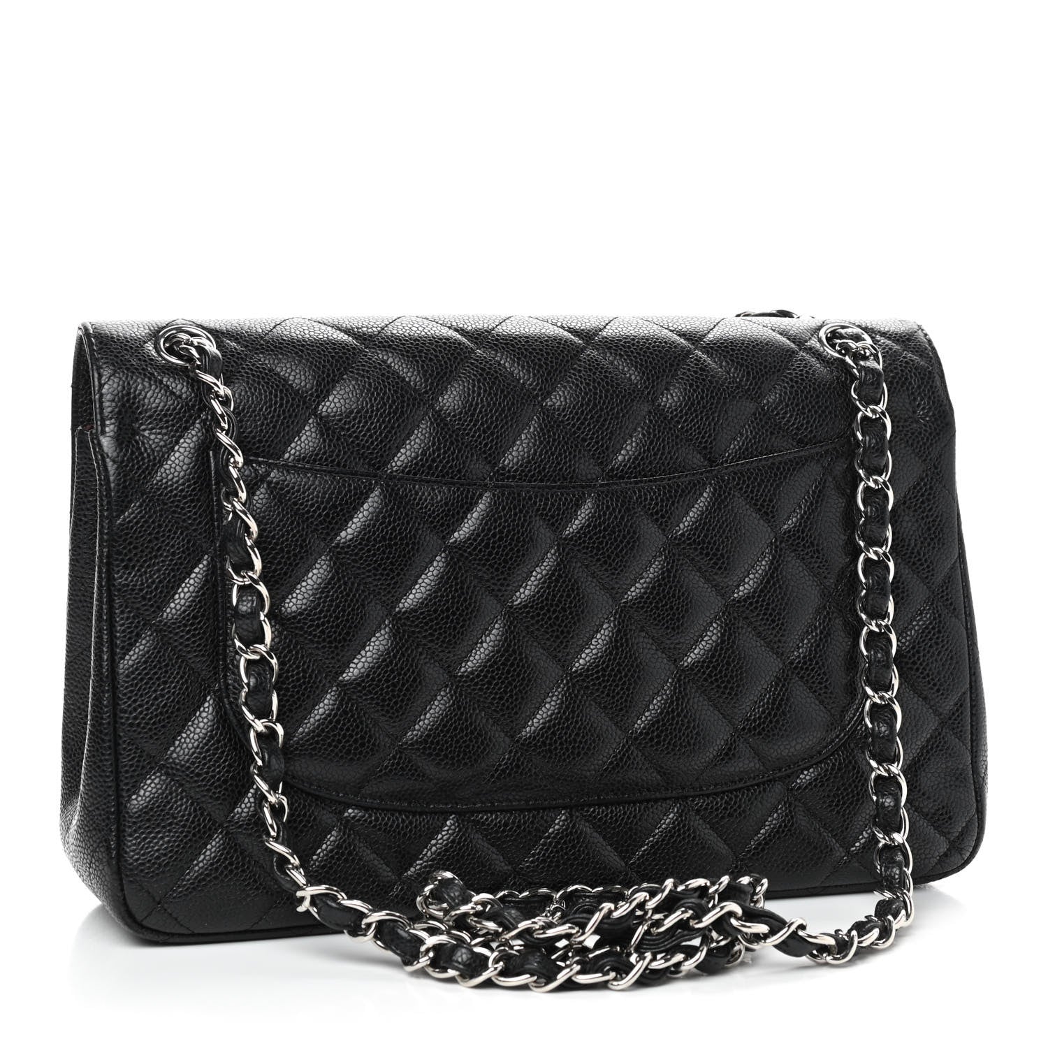 Chanel Caviar Quilted Jumbo Double Flap Black 3 of 10