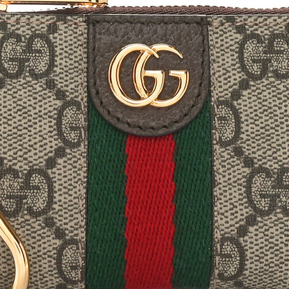 Gucci GG Supreme Monogram Web Ophidia Key Case Beige New Acero 8 of 9