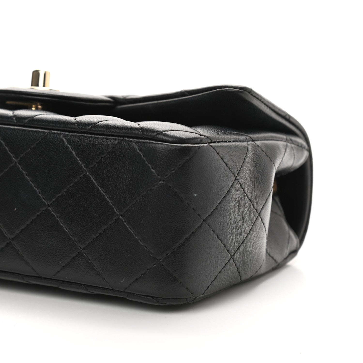Chanel Lambskin Quilted Mini Rectangular Flap Black 10 of 16