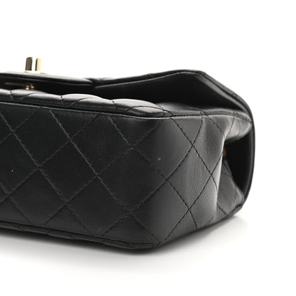 Chanel Lambskin Quilted Mini Rectangular Flap Black 10 of 16