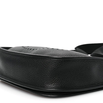 Hermes Taurillon Clemence Evelyne III PM Black 10 of 11
