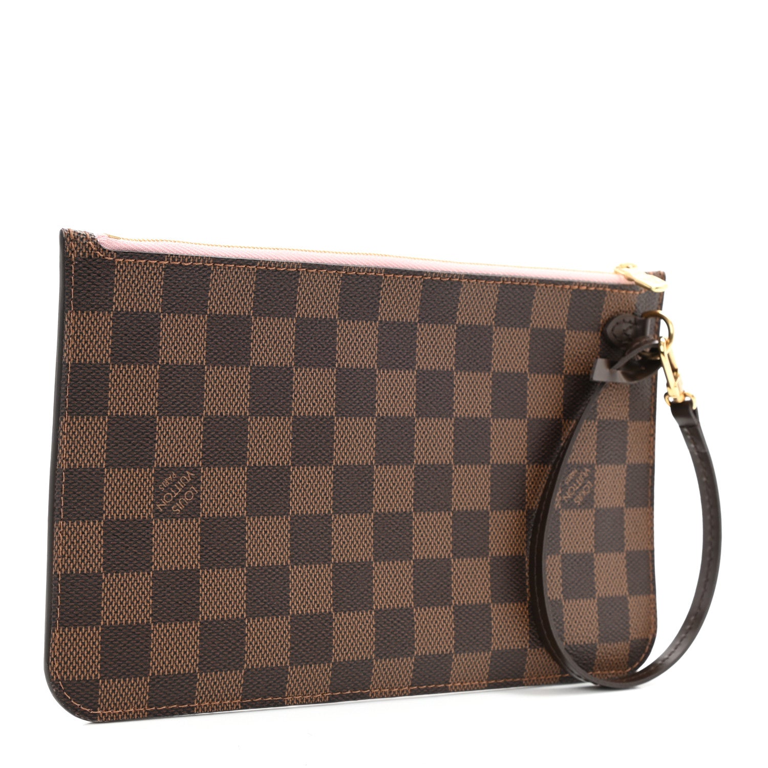 Louis Vuitton Damier Ebene Neverfull MM GM Pochette Rose Ballerine 2 of 6