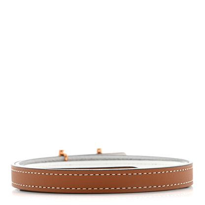 Hermes Swift Epsom 13mm Gamma Belt 70 28 Gold White 3 of 9