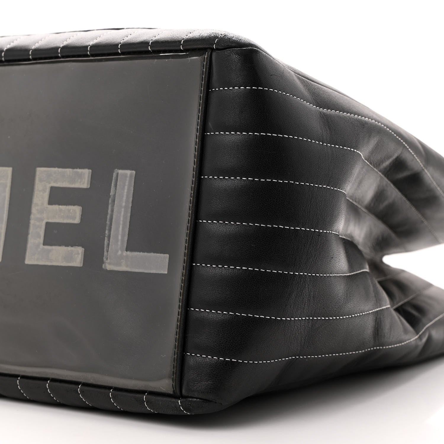 Chanel Lambskin Vertical Quilted Large Mademoiselle Tote Black 10 of 10