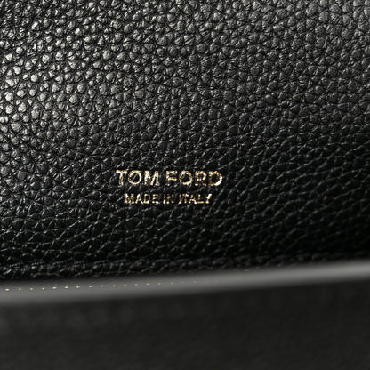 Tom Ford Grained Calfskin Mini T Clasp Tara Crossbody Bag Black 5 of 9