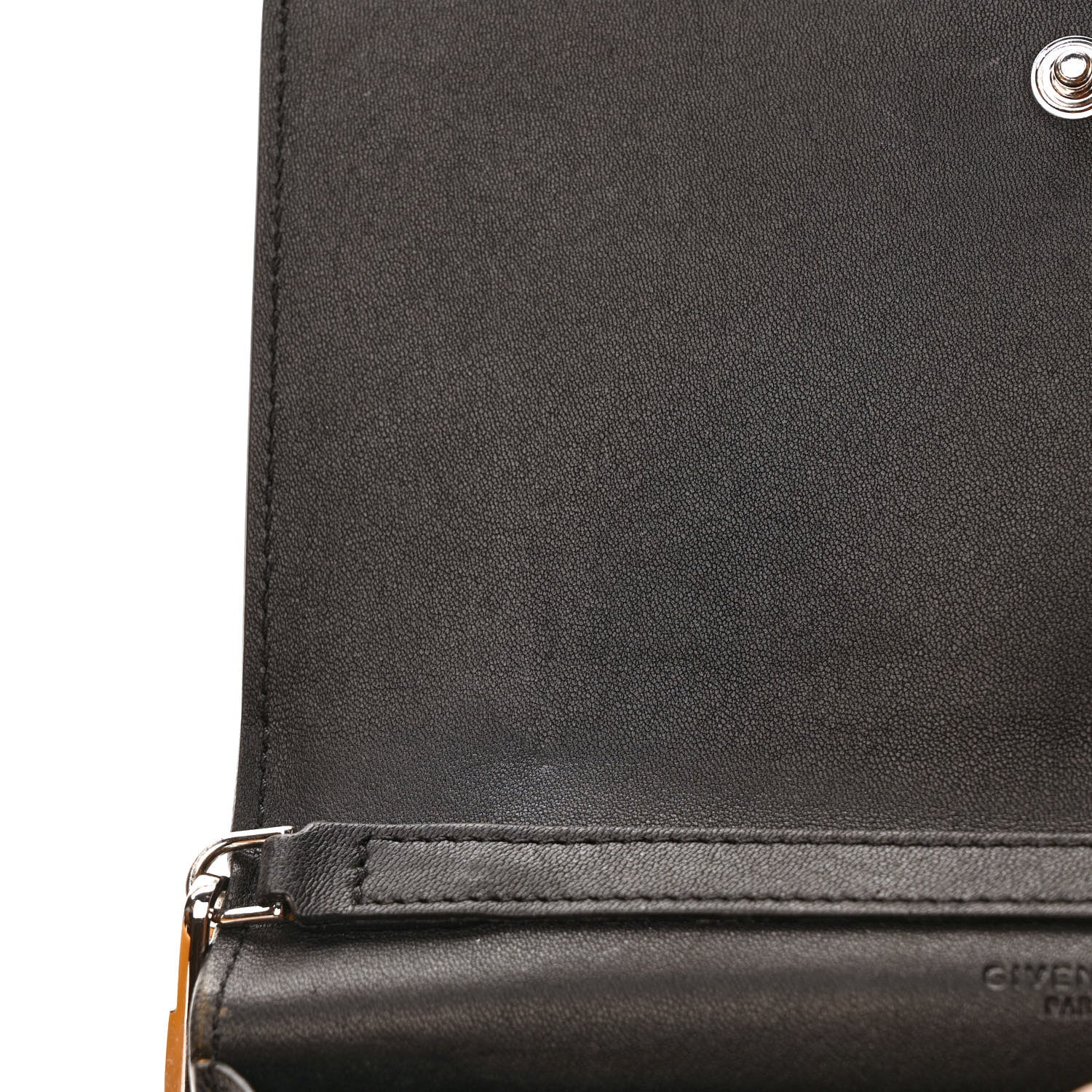Givenchy Sugar Goatskin Pandora Chain Wallet Black 7 of 9