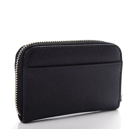 Dolce & Gabbana Dauphine Embellished Logo Zip Around Wallet Black 3 of 7