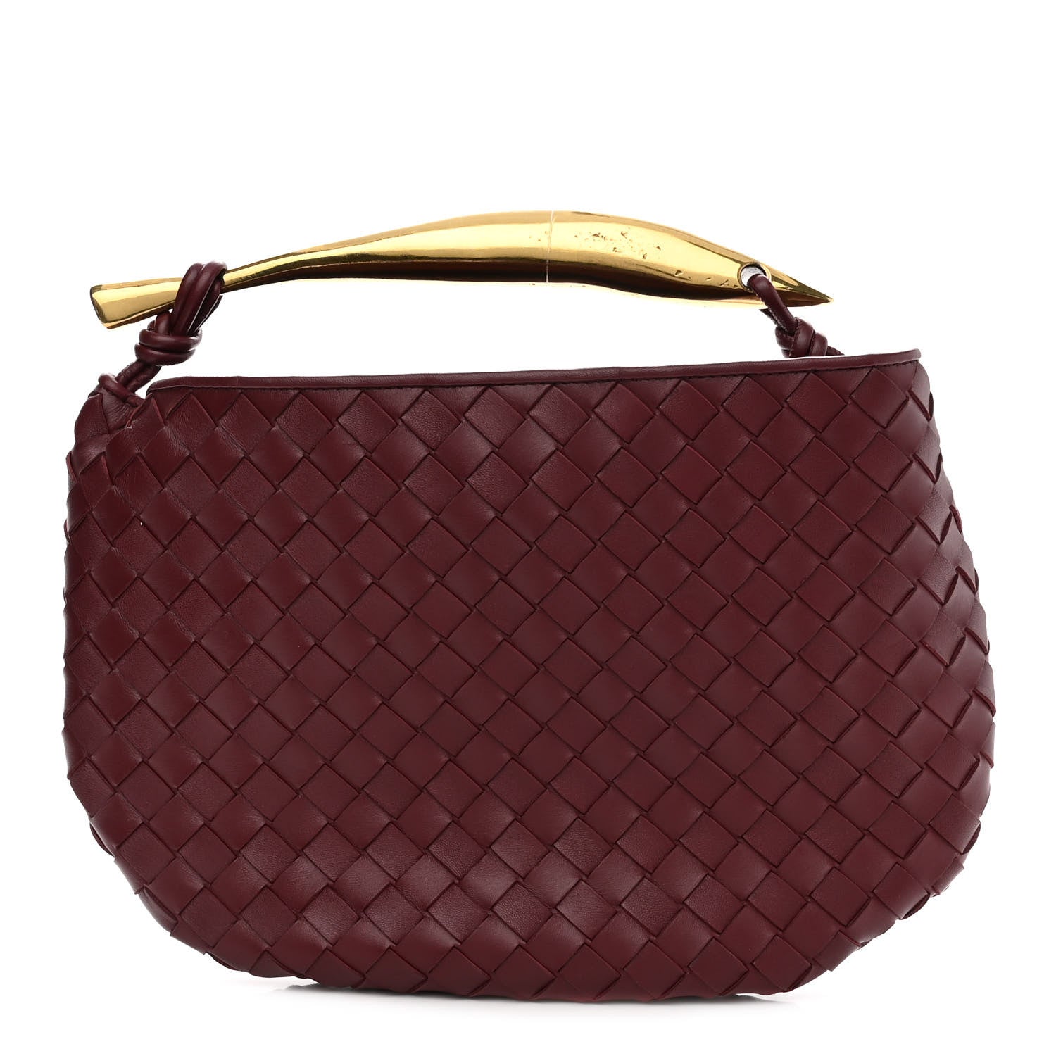 product image of BOTTEGA VENETA Nappa Intrecciato Sardine Bag Barolo FASHIONPHILE