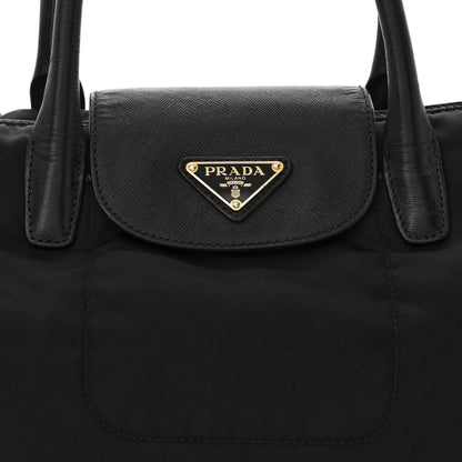 Prada Tessuto Nylon Saffiano Tote Black 6 of 10