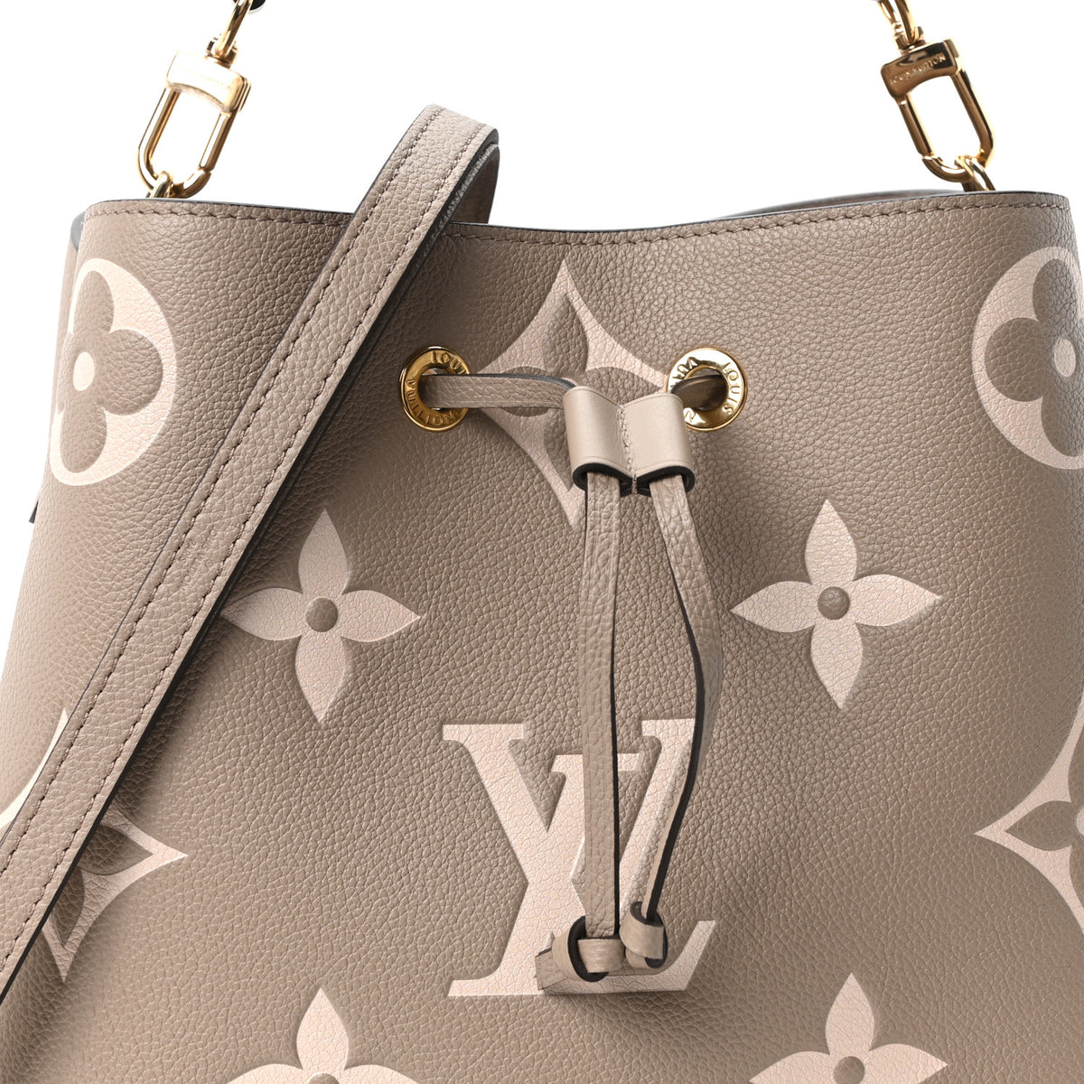 Louis Vuitton Empreinte Monogram Giant Neonoe MM Tourterelle Creme 8 of 10