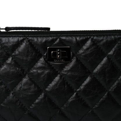 Chanel Aged Calfskin Quilted Small Reissue Cosmetic Case So Black 9 of 11