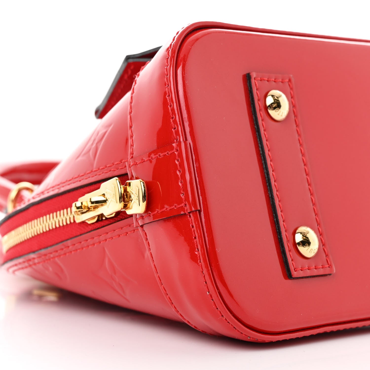 Louis Vuitton Vernis Alma BB Cherry 10 of 11
