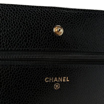 Chanel Caviar Quilted Wallet on Chain WOC Black 5 of 11