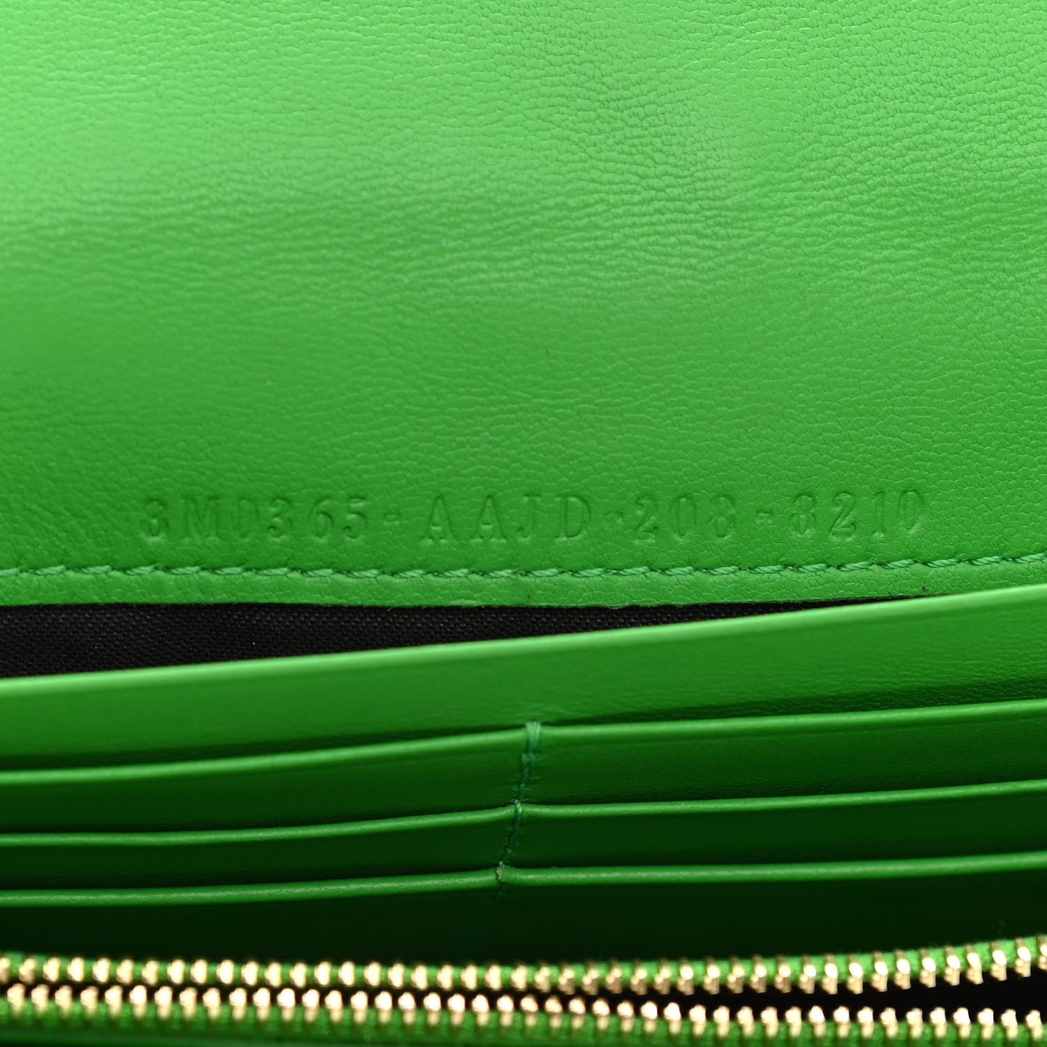 Fendi Nappa Matisse FF Embossed Continental Wallet On Chain Tomatillo 8 of 11