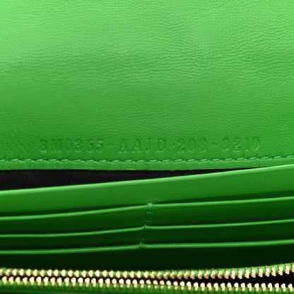 Fendi Nappa Matisse FF Embossed Continental Wallet On Chain Tomatillo 8 of 11