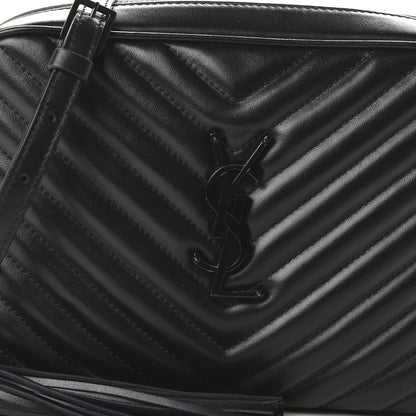 Saint Laurent Calfskin Matelasse Monogram Lou Camera Bag Black 9 of 9