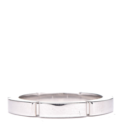 Cartier 18K White Gold 2.5mm Maillon Panthere Wedding Band Ring 46 3.75 2 of 4