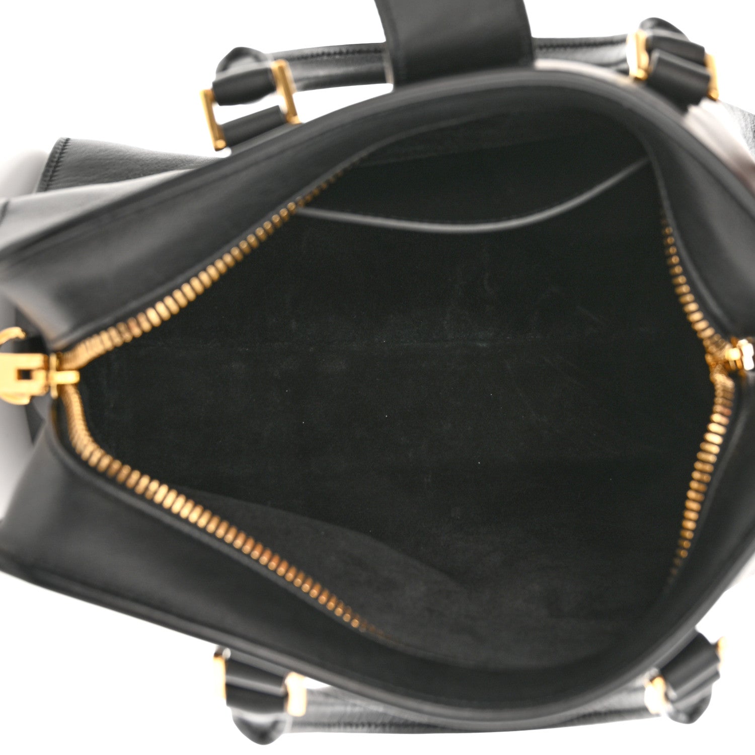 Saint Laurent Calfskin Monogram Baby Cabas Black 5 of 11
