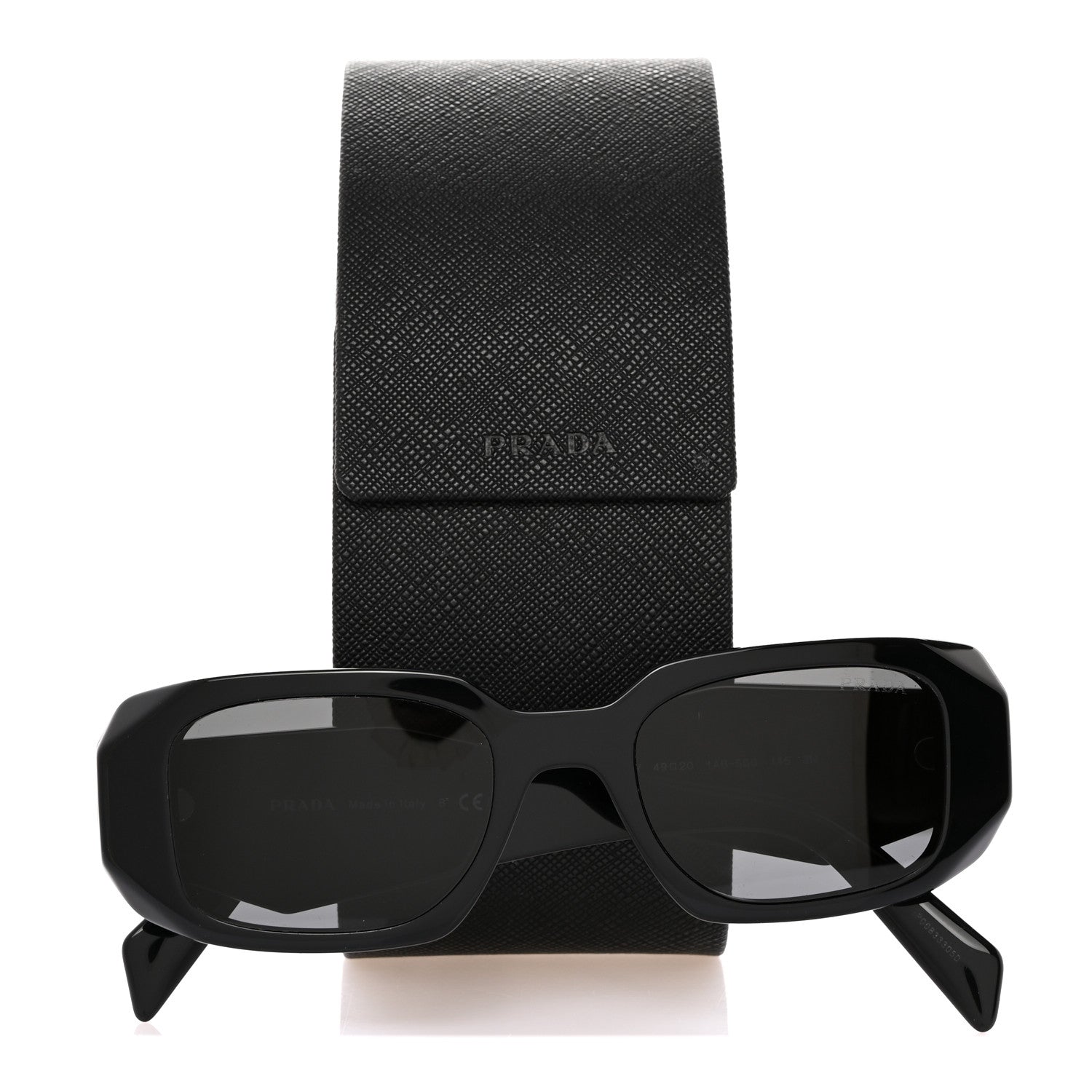 Prada Acetate Symbole Sunglasses SPR 17W Black 2 of 8