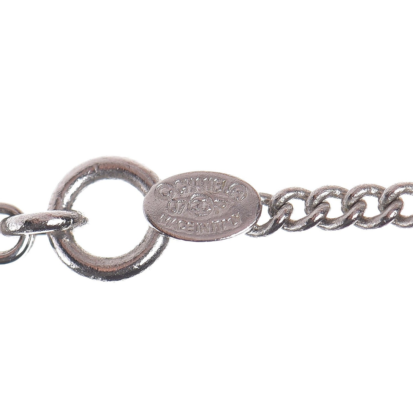 Metal Lock Key Necklace Silver