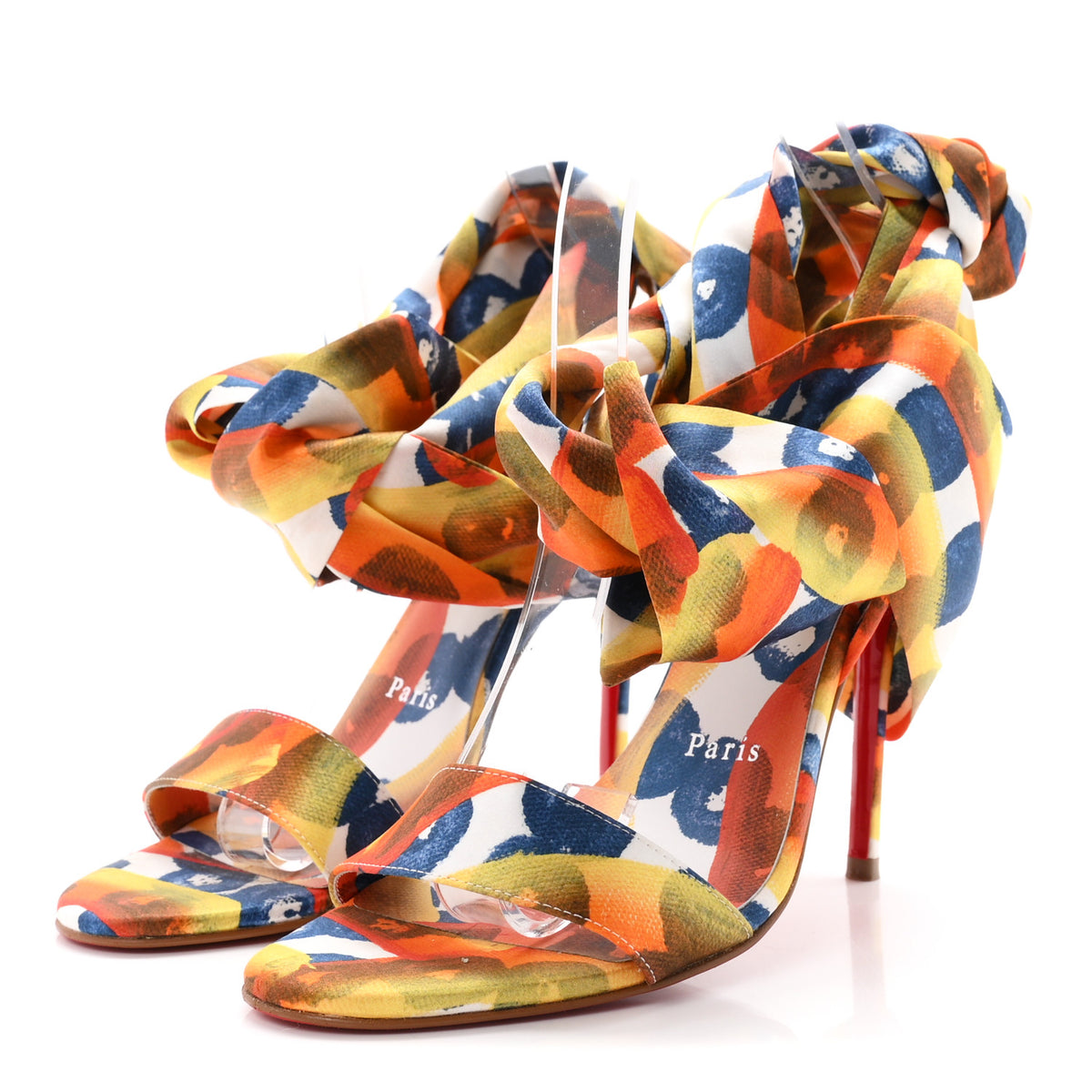 Crepe Satin Gaagal Miss Z Du Desert 100 Ankle Wrap Sandals 38 Multicolor Magma