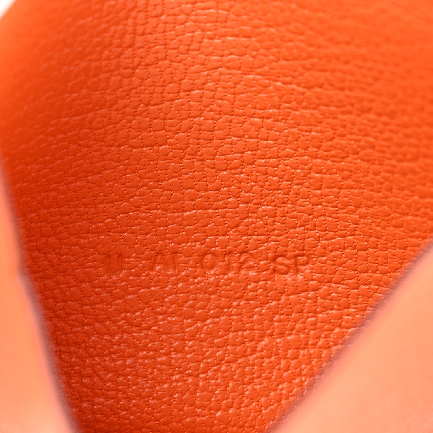Hermes Chevre Mysore Bearn Card Holder Wallet Orange 7 of 11