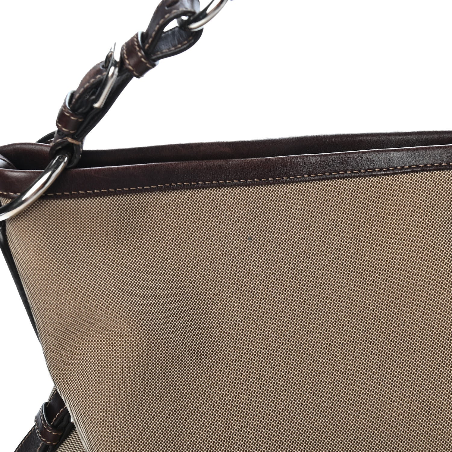 Prada Jacquard Logo Hobo Corda Moro 10 of 11