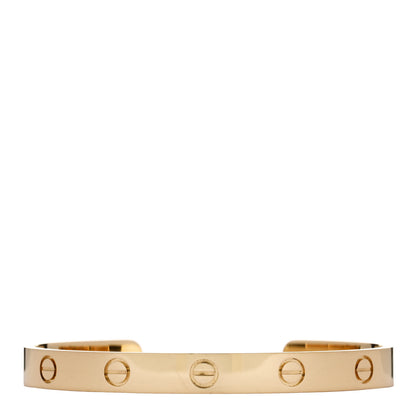 Cartier 18K Yellow Gold LOVE Cuff Bracelet 17 1 of 3